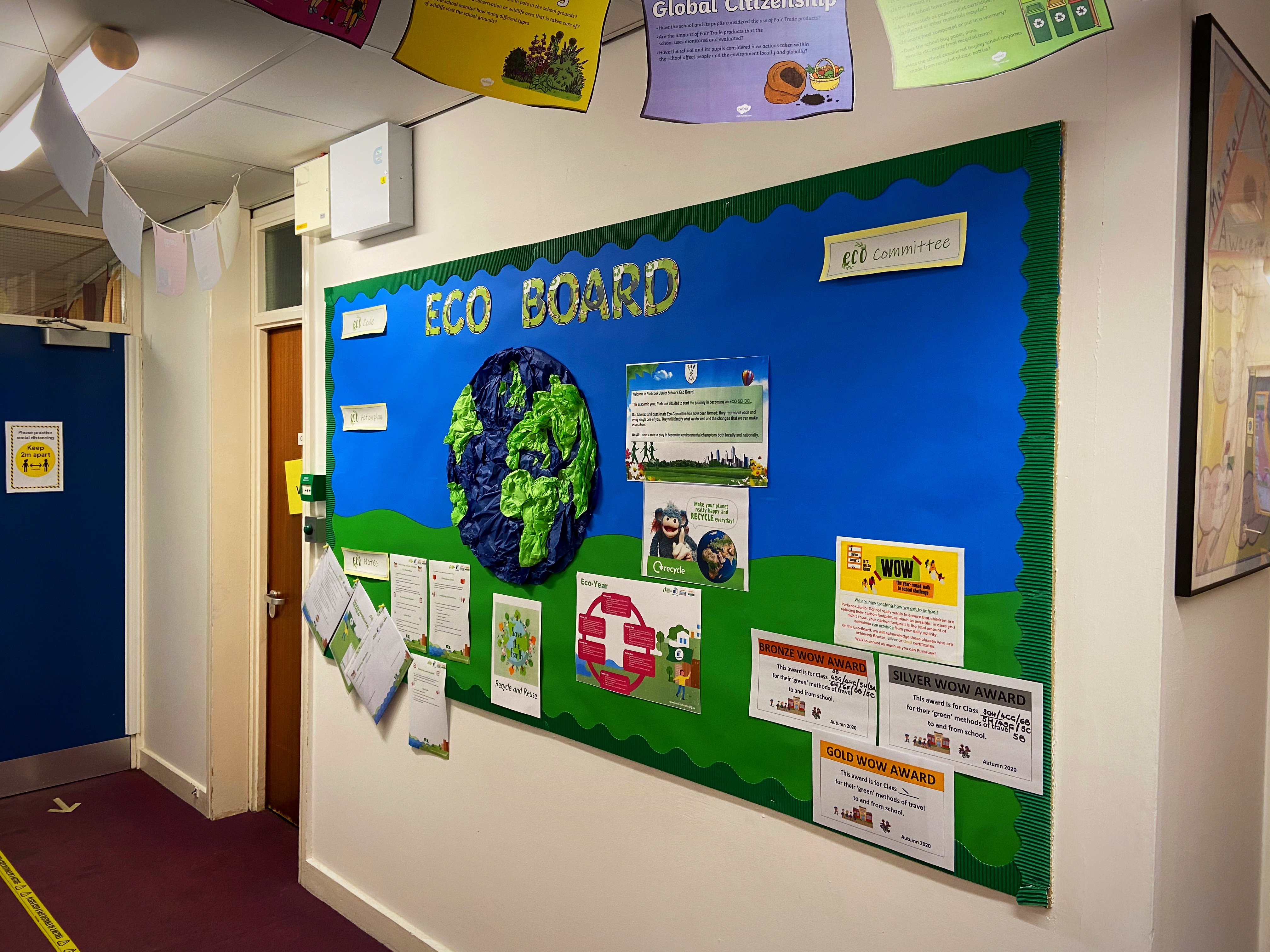 An Eco-Board has been created to display all things environment related.