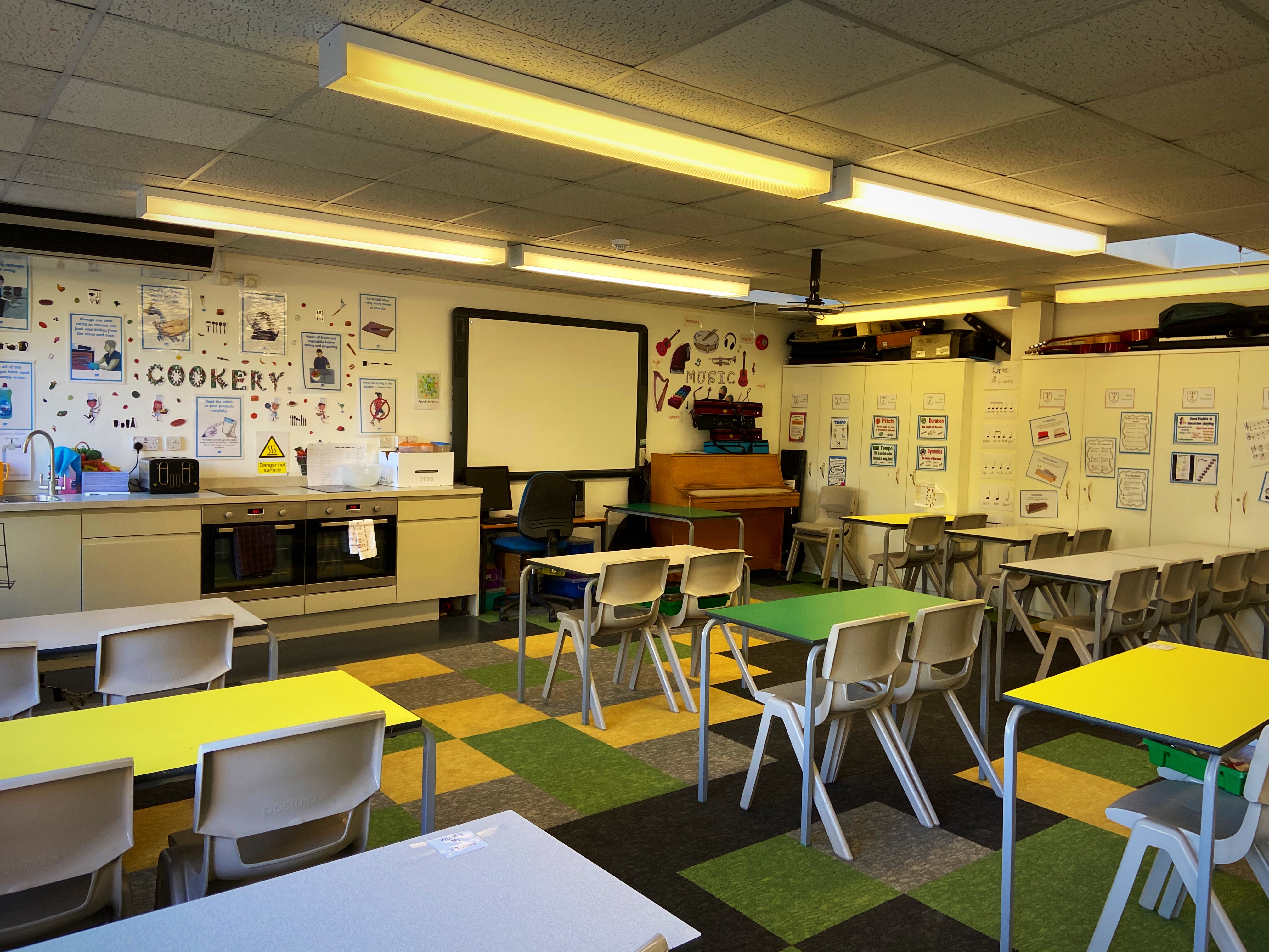 Our dedicated Music and Drama room used for whole class and peripatetic lessons