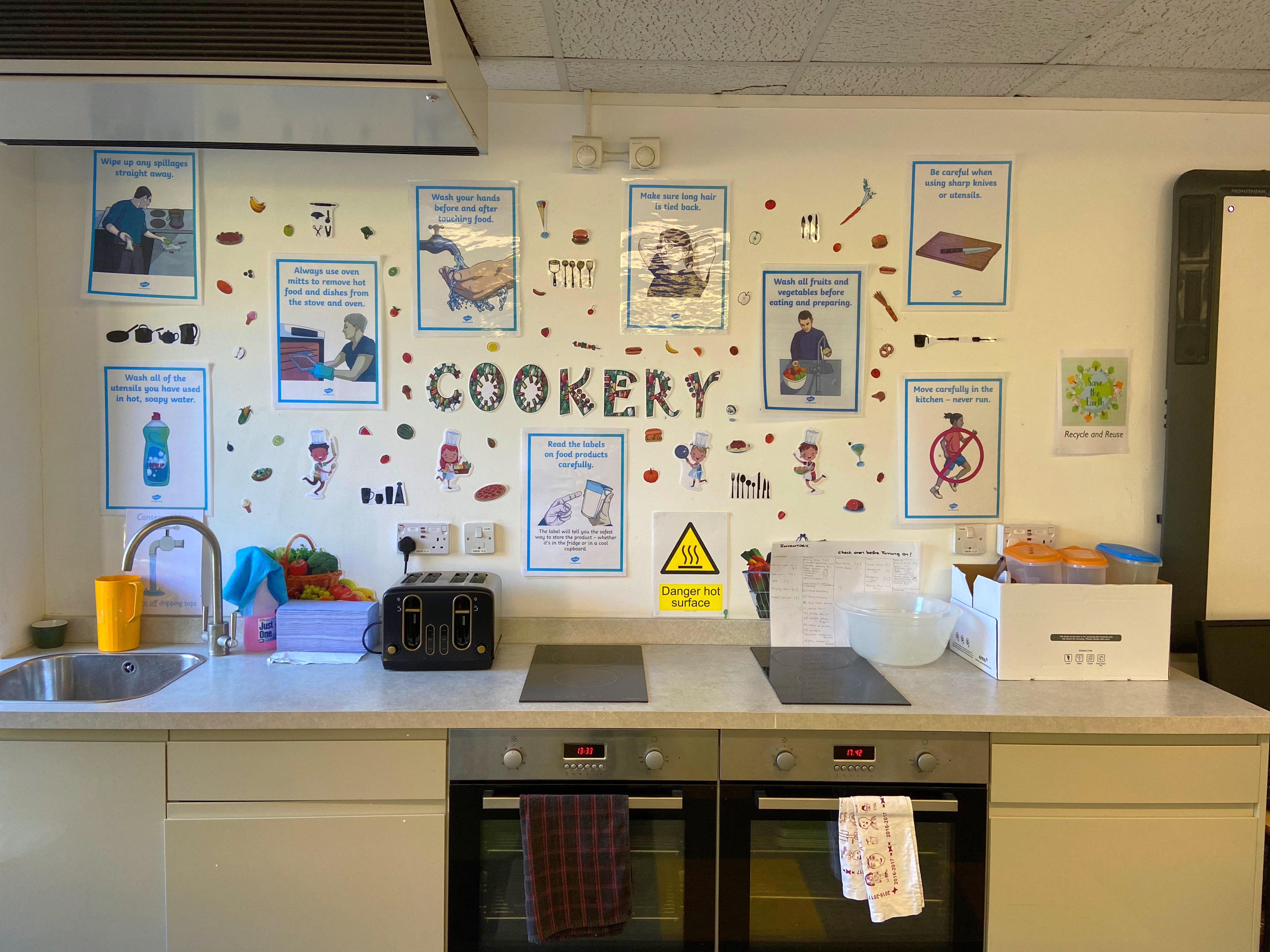 Dedicated kitchen and cookery area for children