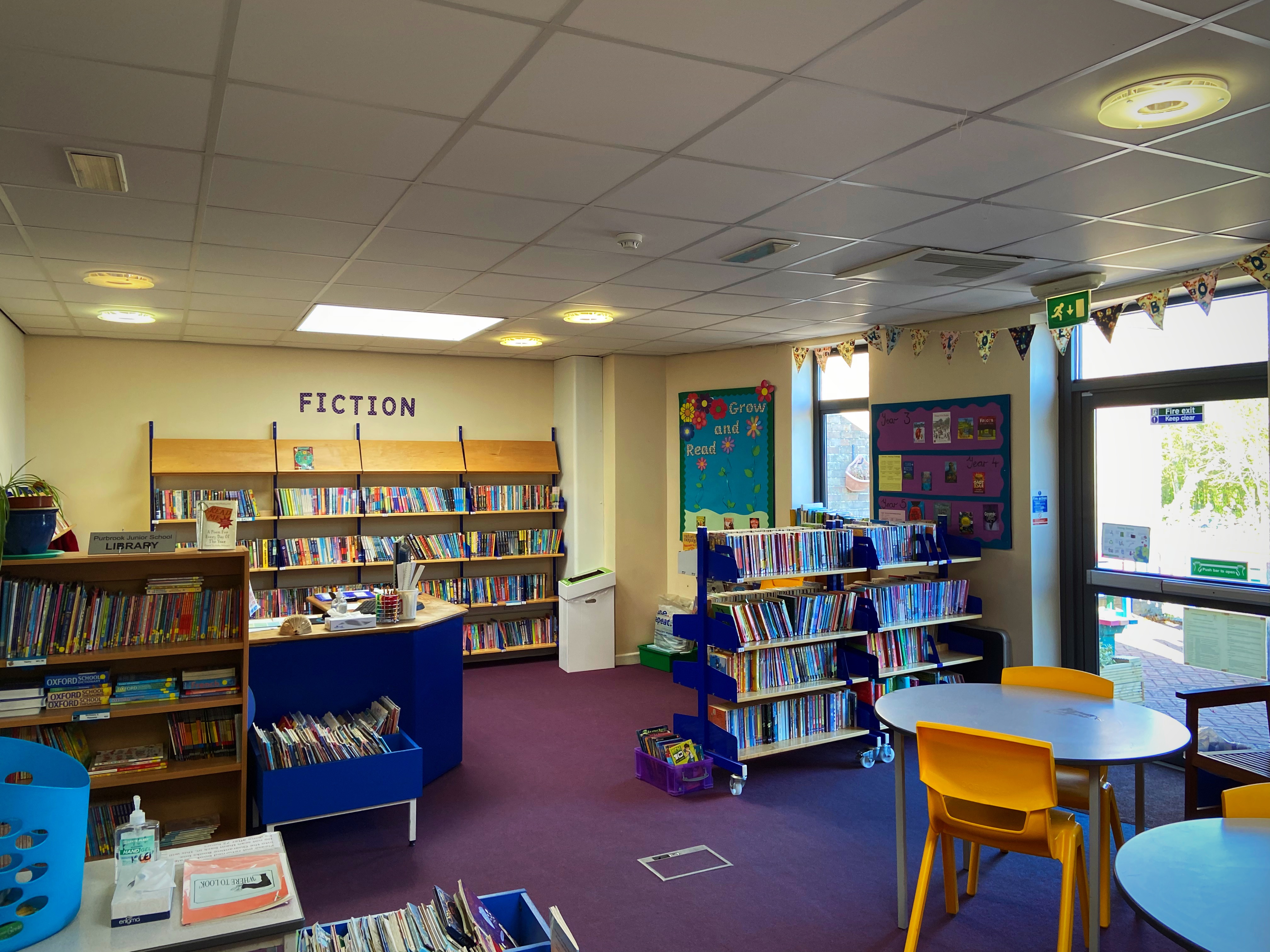 Our well-resourced and bright school library